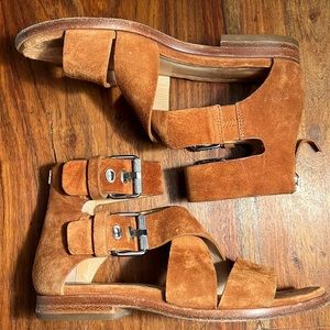Rag & Bone Madeira Suede Gladiator Sandal Tan Size 35